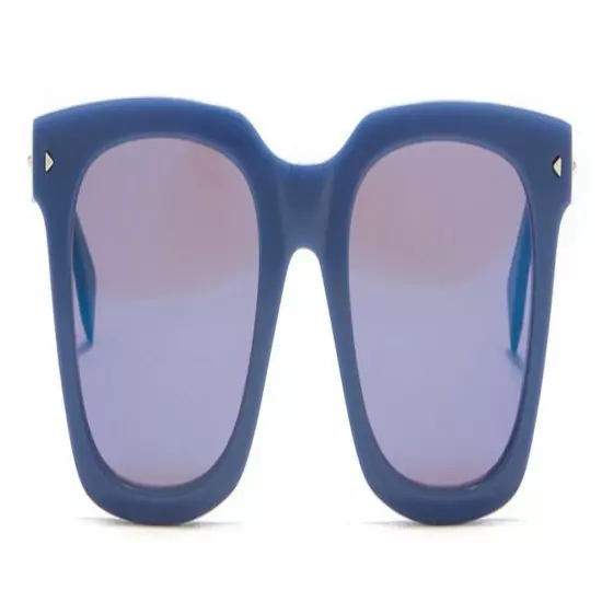 Fendi Square Sunglasses Blue 49-22-145mm Made in Italy w Case Sleek Unisex NWT 