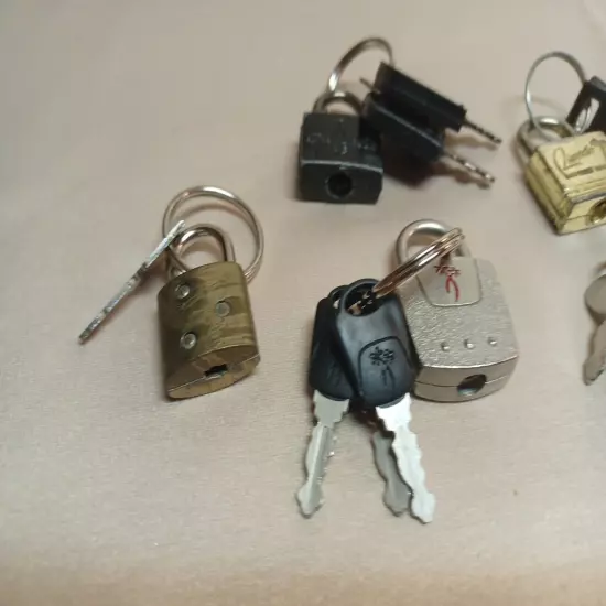 Luggage Locks (7) Mixed Lot all tested and working