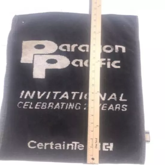 Vintage Paragon Pacific Invitational Golf Towel 25 Years Pinecrest Mills TX1