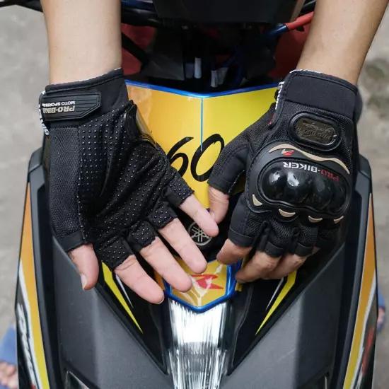 Motorcycle Half Finger Gloves Anti-fall Outdoor Sports Four Seasons Non-slip