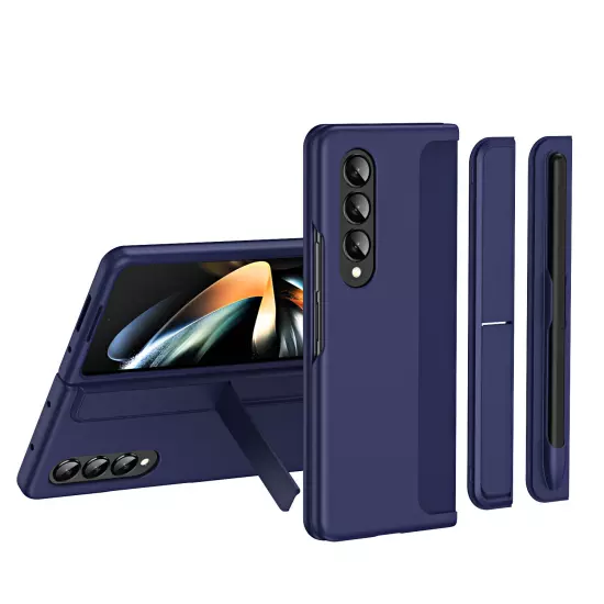 For Samsung Galaxy Z Fold 5 Fold 4/3 Rugged Bracket Stand Holder Case with S Pen