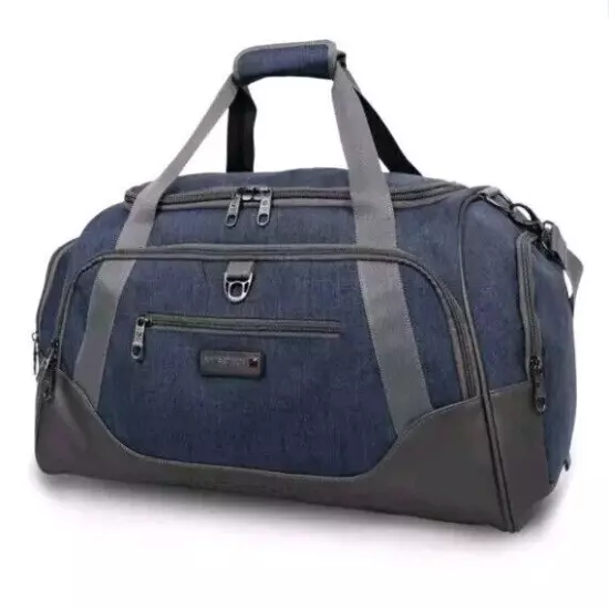 SwissTech Excursion Blue 24" Duffel Bag Storage Water-Resistant Travel Carry-On