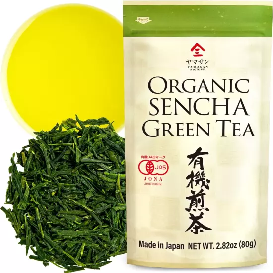 Japanese Organic Sencha Green Tea From Japan Kyoto YAMASAN (80g)