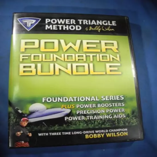 Power Foundation Bundle 4 DVD Set Power Triangle Method Bobby Wilson Golf Aid