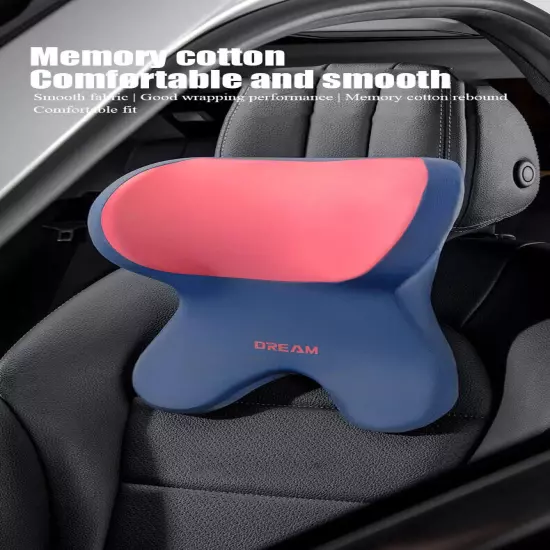 Car Lumbar Support Headrest Neck Pillow Universal Neck Cushion Auto Seat Pillow