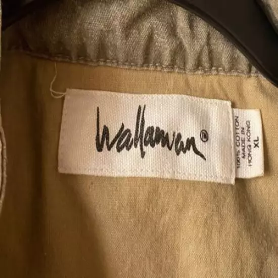 Wallaman Khaki Outdoor Fishing Hunting Safari Vest Cotton Size XL