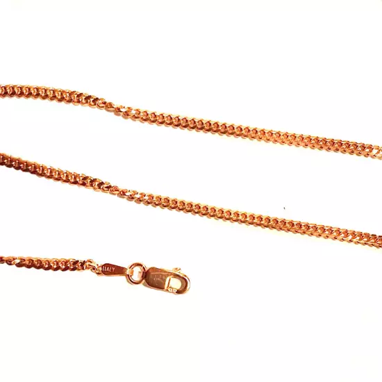 14kt Solid Rose Gold Miami Cuban Link Chain Necklace 2mm-4mm Sz 16"-30"