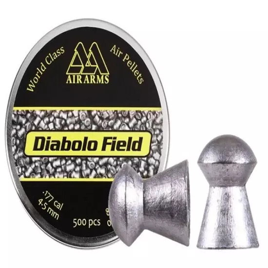 AIR ARMS World Class 500 Count DIABOLO FIELD Domed 4.52mm .177 Caliber Pellets