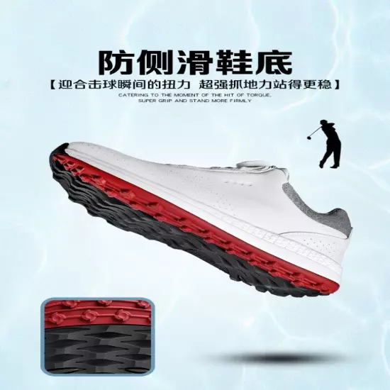 Men's Golf Shoes Outdoor Anti Slip Golfers Sneakers Breathable Walking Shoes