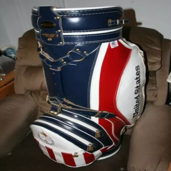 1989 Ryder Cup Pro Model Golf Bag Ron Miller Mfg Ltd Edit 341/1000 Tie @ Belfry