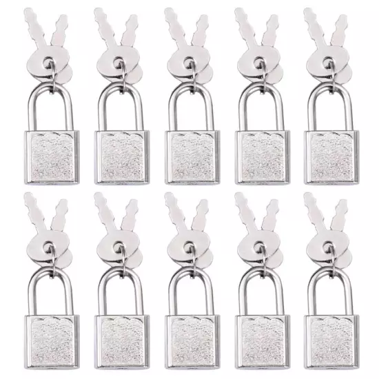 10pcs Mini Cute Diary Padlock Tiny Small Luggage Locks with Keys for Jewelry ...