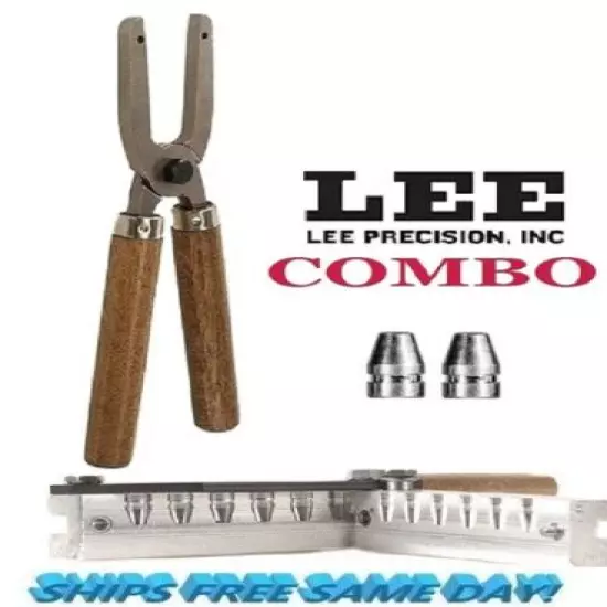 Lee COMBO 6-Cav Mold 9mm / 38Super / 380 ACP + Handles! # 90387 + 90005 