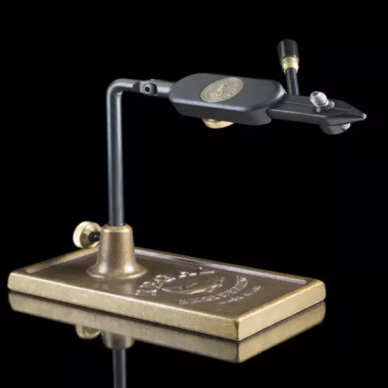 REGAL MEDALLION FLY TYING VISE W/ REGULAR JAWS & TRADITIONAL BRONZE BASE