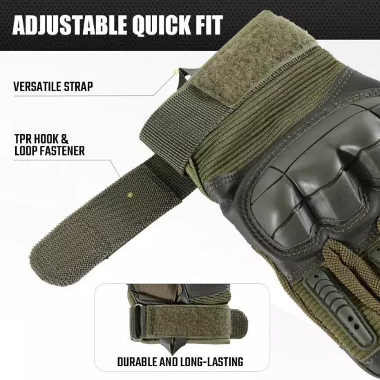 Tactical Gloves Touch Screen Full Finger Gloves Military Combat Airsoft Hunting