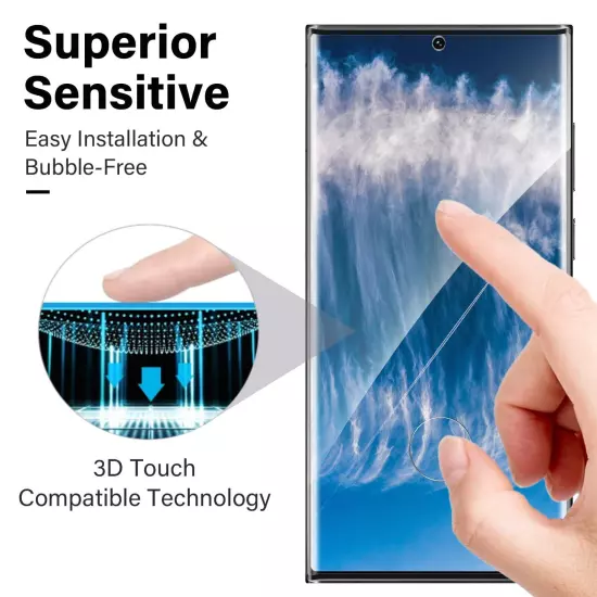 2-Pack Tempered Glass Screen Protector For Samsung Galaxy S23 S22 S21 S20 S10