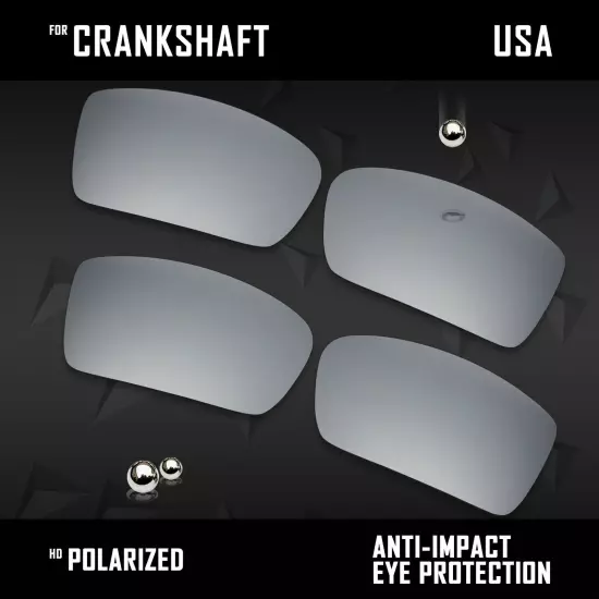 Anti Scratch Polarized Replacement Lenses for-Oakley Crankshaft OO9239 Options