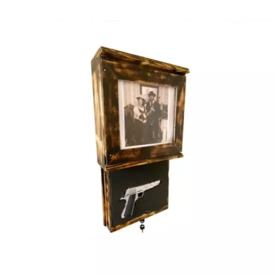 Hidden Gun safe Picture Frame With Plexiglass 