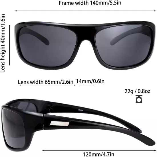 Polarized Sports Sunglasses for Men Women Baseball Running Cycling Fishing Driv