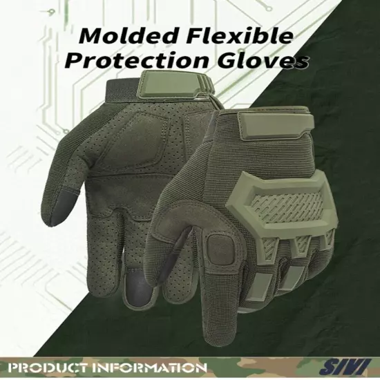 Tactical Gloves Long Finger Motorcycle Autumn and Winter Touch Screen Gloves