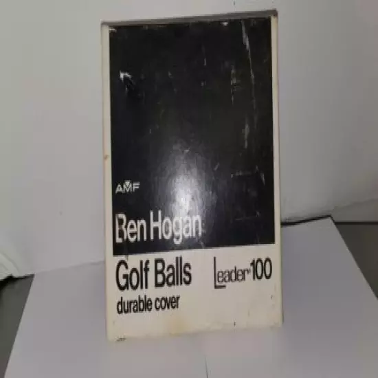 Vintage Empty Box BEN HOGAN GOLF BALLS LEADER 100 No Golf Balls BOX ONLY SEE PIC