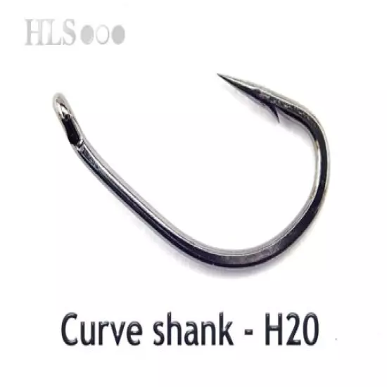 MARUTA KINRYU japanese fishing hooks. Carp chod widegape long curve shank - HLS