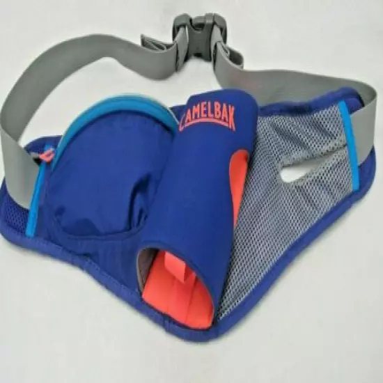 CAMELBAK HYDRATION WAIST BELT FANNY PACK BLUE ORANGE ADJUSTABLE STRAP HIKING