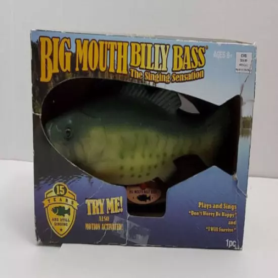 Gemmy Big Mouth Billy Bass Singing Sensation 15 Year Edition 2014 Novelty Fish