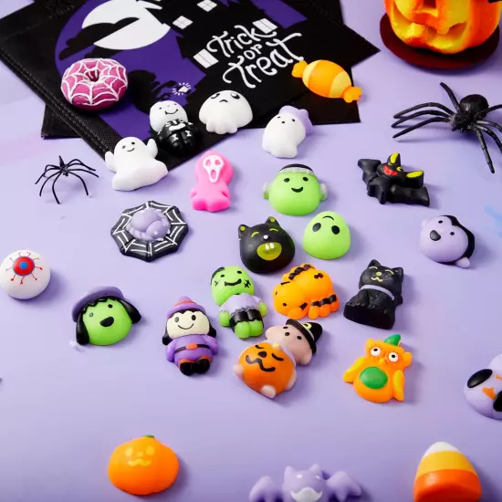 24 Pcs Halloween Mochi Squishy Toys, Halloween Classies Character Squishy Toys f