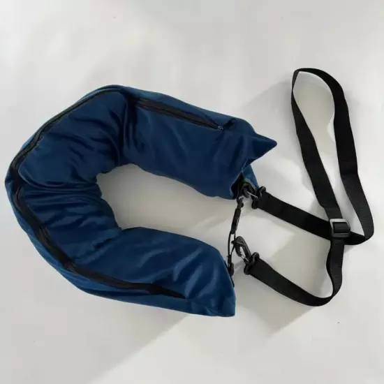 Carry Portable Fillable Travel Neck Pillow Lycra Fabric Travel Bag Pillow