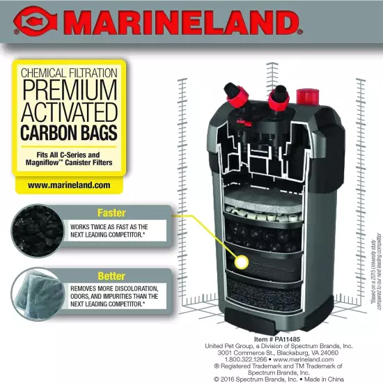 Black Diamond Premium Activated Carbon Bags (2/Pack) and MarineLand Polishing Fi