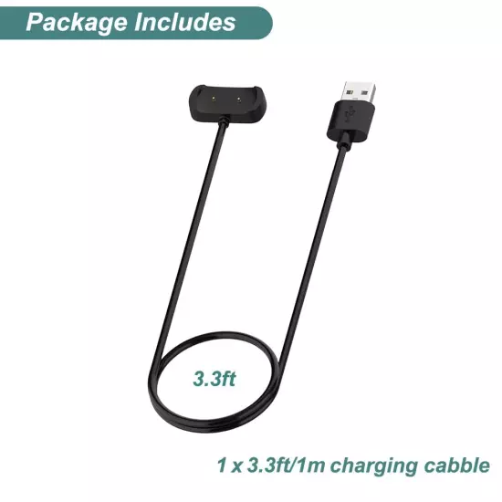 Charger Cable for Amazfit Bip 5, Bip 3, Bip U, T-Rex Pro, GTS 4 Mini,