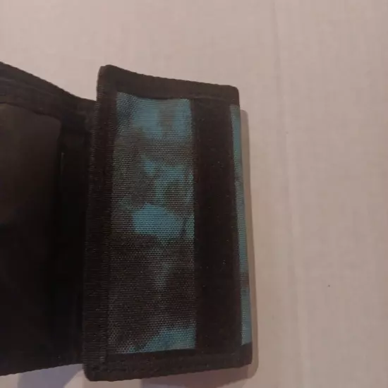 Quiksilver Everydaily Trifold Wallet - Green Black Turquoise - New NWOT