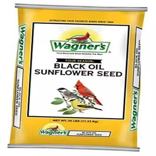 Black Oil Sunflower Wild Bird Food, 25-Pound Bag