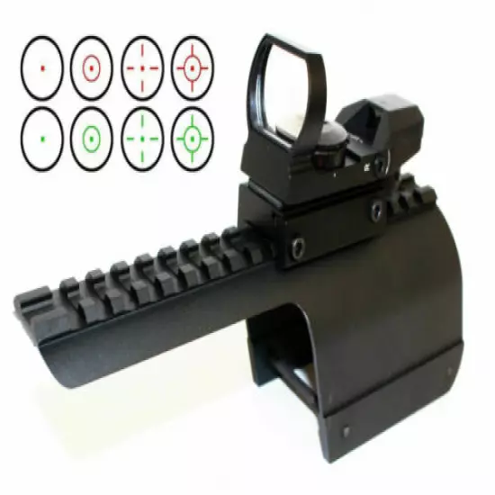 Trinity reflex sight with rail mount compatible with Benelli Nova Supernova 12ga