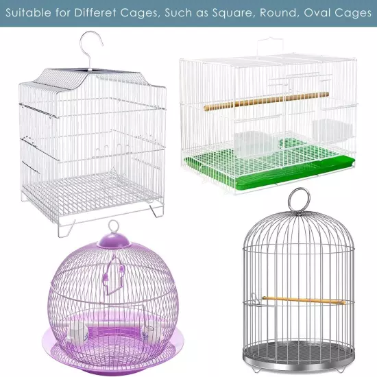  Bird Cage Seed Catcher, 59-86'' X16'' Universal Birdcage Net Nylon Adjustable 