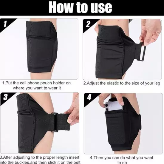 Running Sport Phone Storage Pouch Leg Bag Money Belt Safe Wallet Hide Bag;