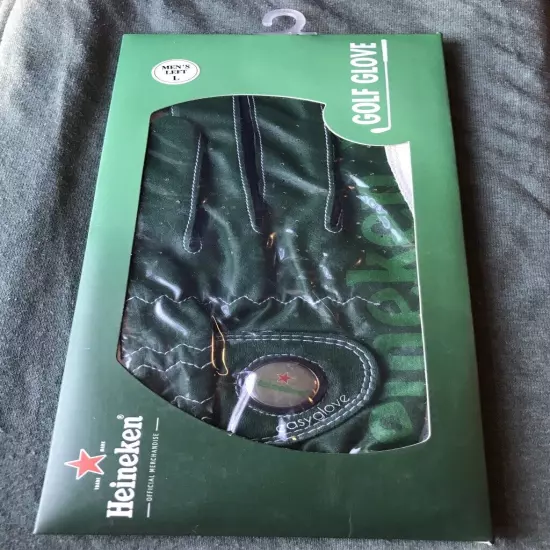 Heineken Logo Mens L Golf Gloves Left-Handed Gloves for Right-Handed Players