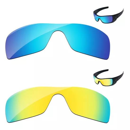 Lensology Polarized Replacement Lenses For-Oakley Batwolf OO9101 Multi-Options