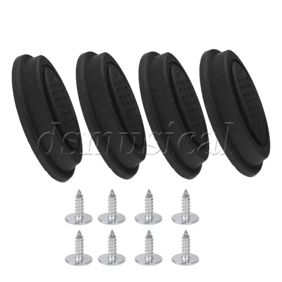 4 Pcs Luggage Side Stud Feet Pad Simple Lightweight Hole Pitch 1.18 Inch