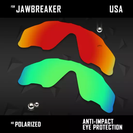 Anti Scratch Polarized Replacement Lenses for-Oakley Jawbreaker OO9290 Opt