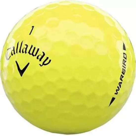 36 Near Mint YELLOW Callaway Warbird Golf Balls - FREE SHIPPING - AAAA