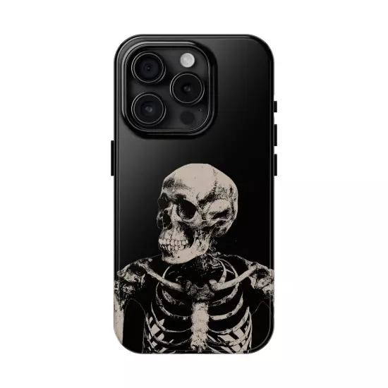 Dark Skeleton Skull Tough iPhone & Samsung Galaxy Cases Cover, Gift For Men