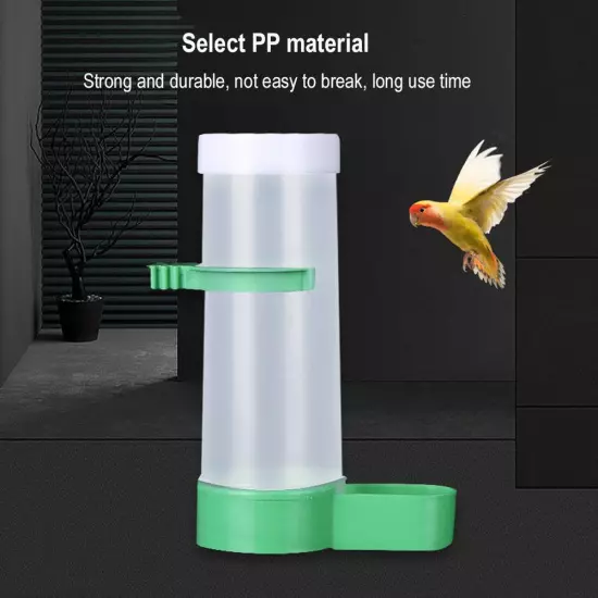 Bird Feeder Water Drinker Automatic Drinking Fountain Pet Parrot Cage X7S3