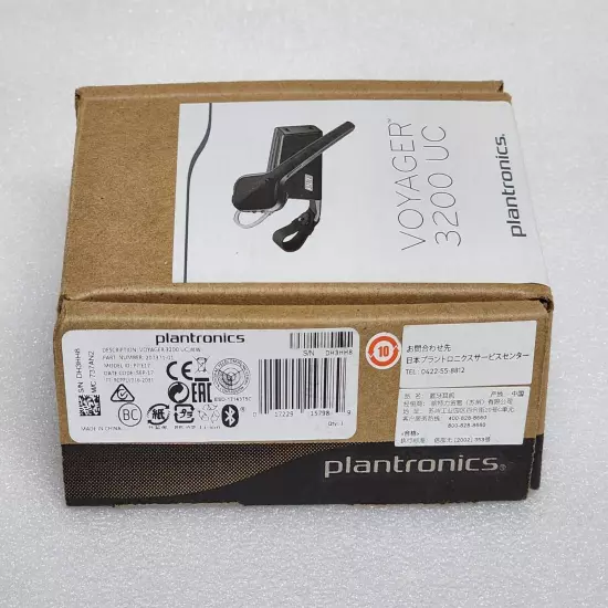 Plantronics Voyager 3200 Bluetooth Headset UC HD Voice Black