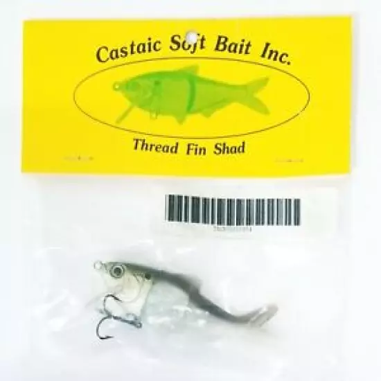 Vintage Castaic Soft Swim Bait Thread Fin Shad Lure New