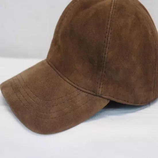 100% REAL GENUINE LAMBSKIN SUEDE LEATHER Baseball Cap Hat Sport Visor 36 COLORS