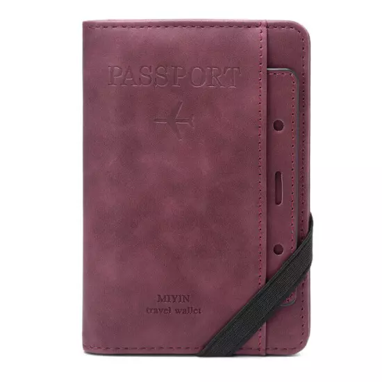 Passport Holder:Family Travel Wallet RFID Document Passport Holder Organizer Bag