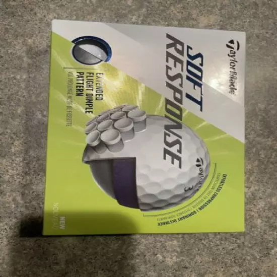 New TaylorMade Soft Response One Dozen Golf Balls White