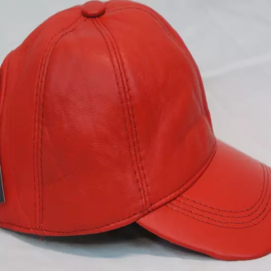 New 100% Real Genuine Lambskin Leather Baseball Cap Hat Sports Visor 32 COLORS