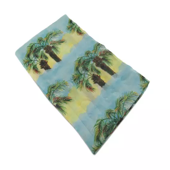 Betsy Drake Betsy's Palms Palm Tree Print Fashion Scarf 70 X 20 In.